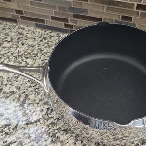 Tupperware Silver Cookware with Black Interior